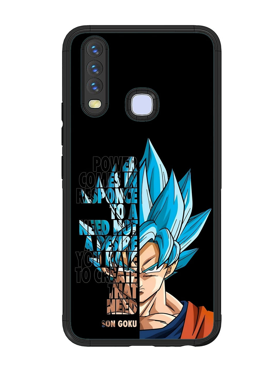Vivo Y17 Son of Goku Blue Motivational Art