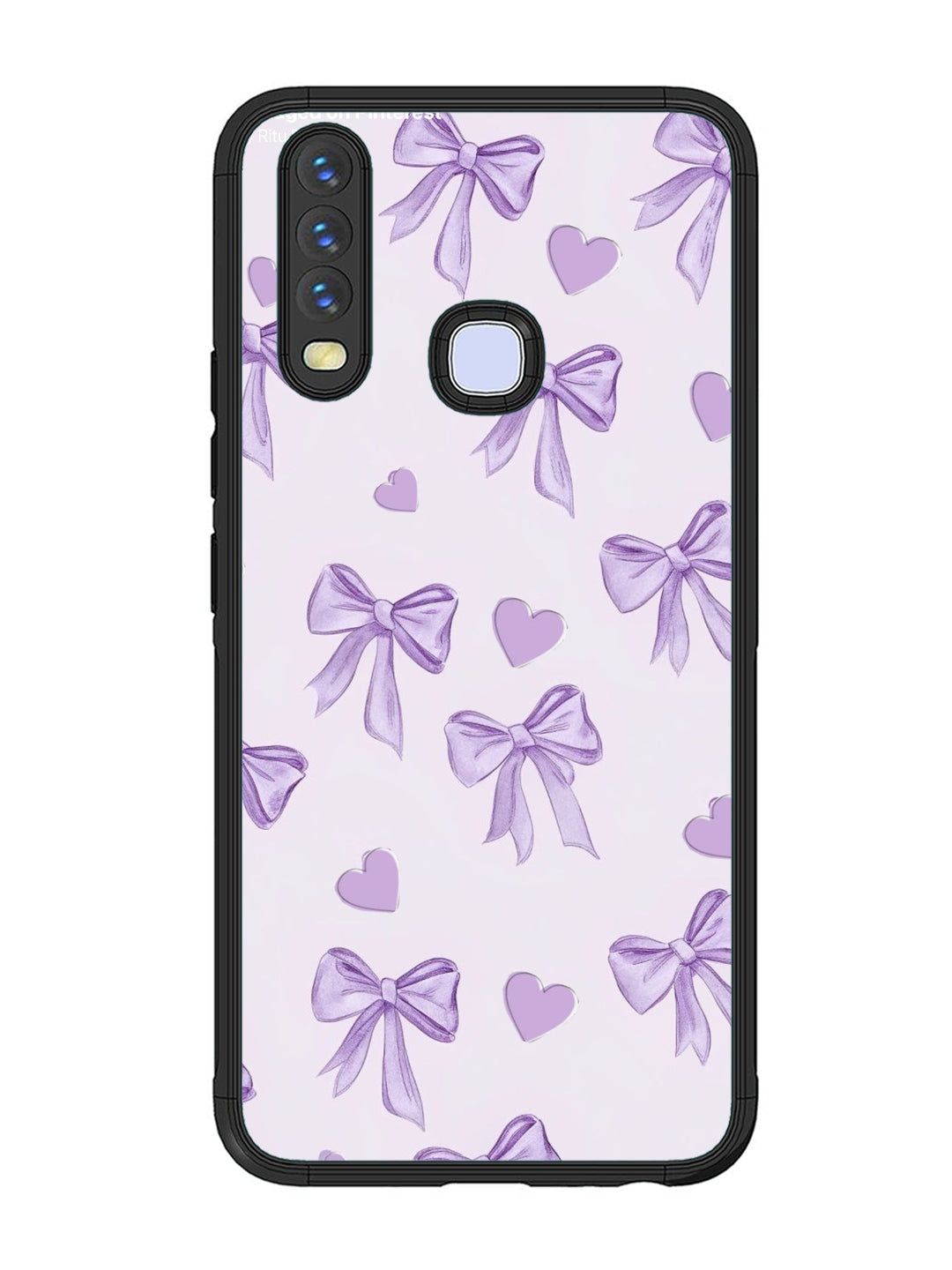 Vivo Y17 Bow Tie, Purple Hair Band