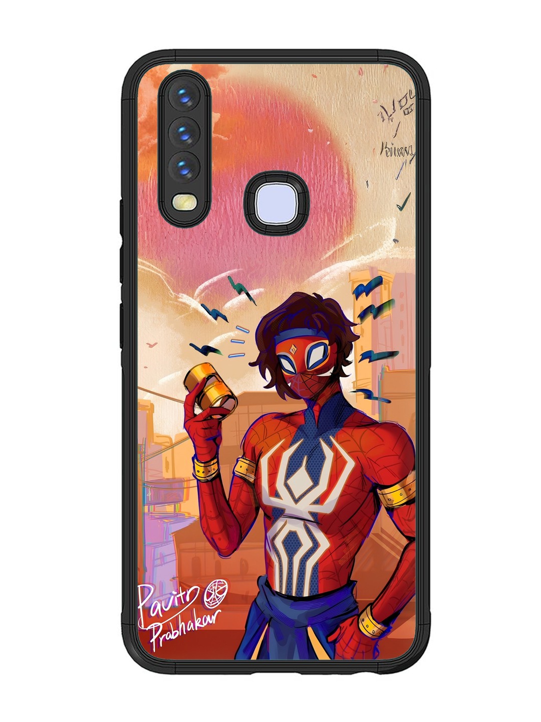 Vivo Y17 Pavitra Prabhakar Indian Spiderman Posing