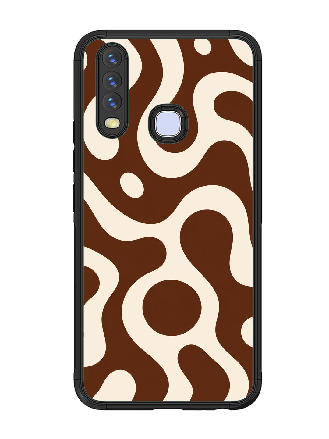 Vivo Y17 Fluid wave pattern Dark Chocolate
