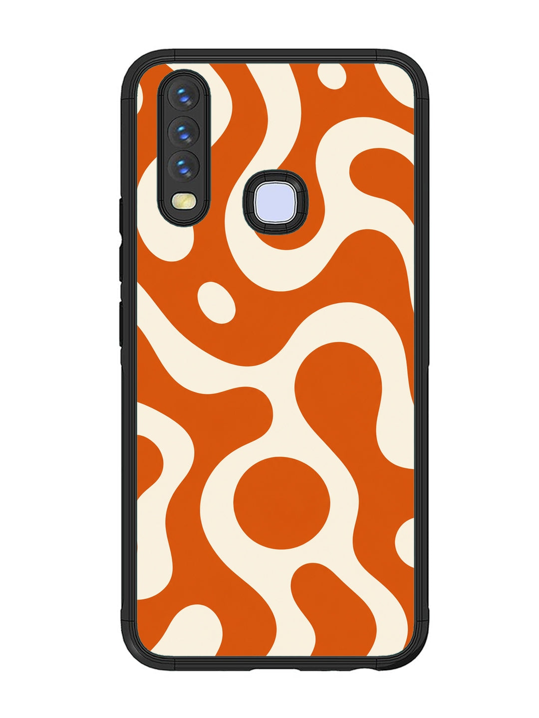 Vivo Y17 Fluid wave pattern Orange