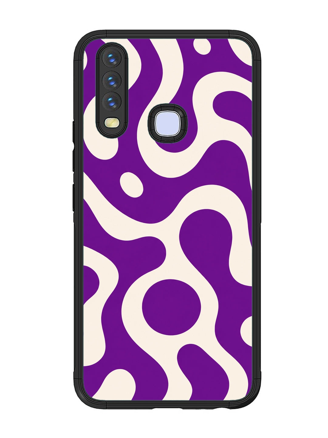 Vivo Y17 Fluid wave pattern Purple