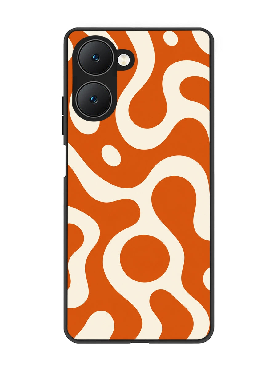 Vivo Y18 5G Fluid wave pattern Orange