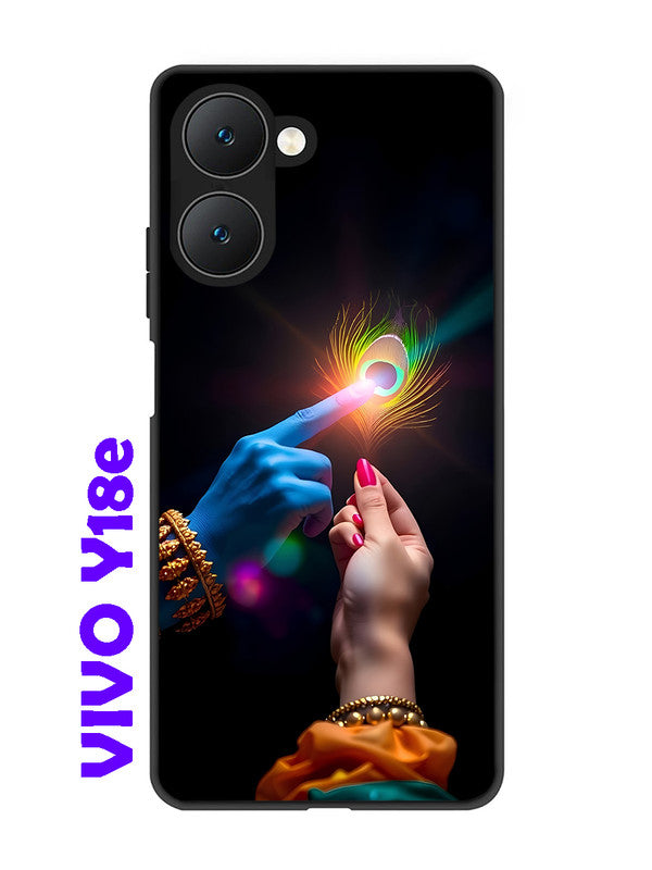 Vivo Y18e 5G Radha Krishna touching feather