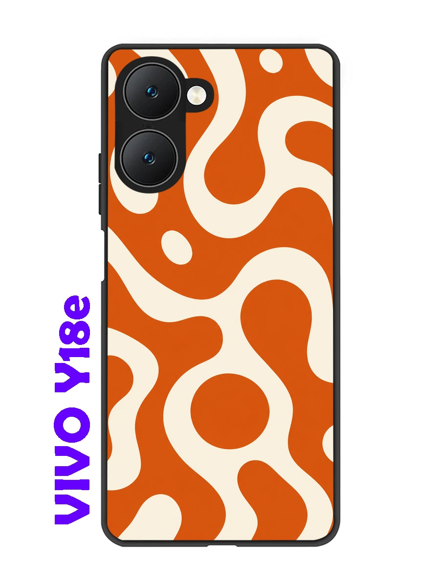 Vivo Y18e 5G Fluid wave pattern Orange