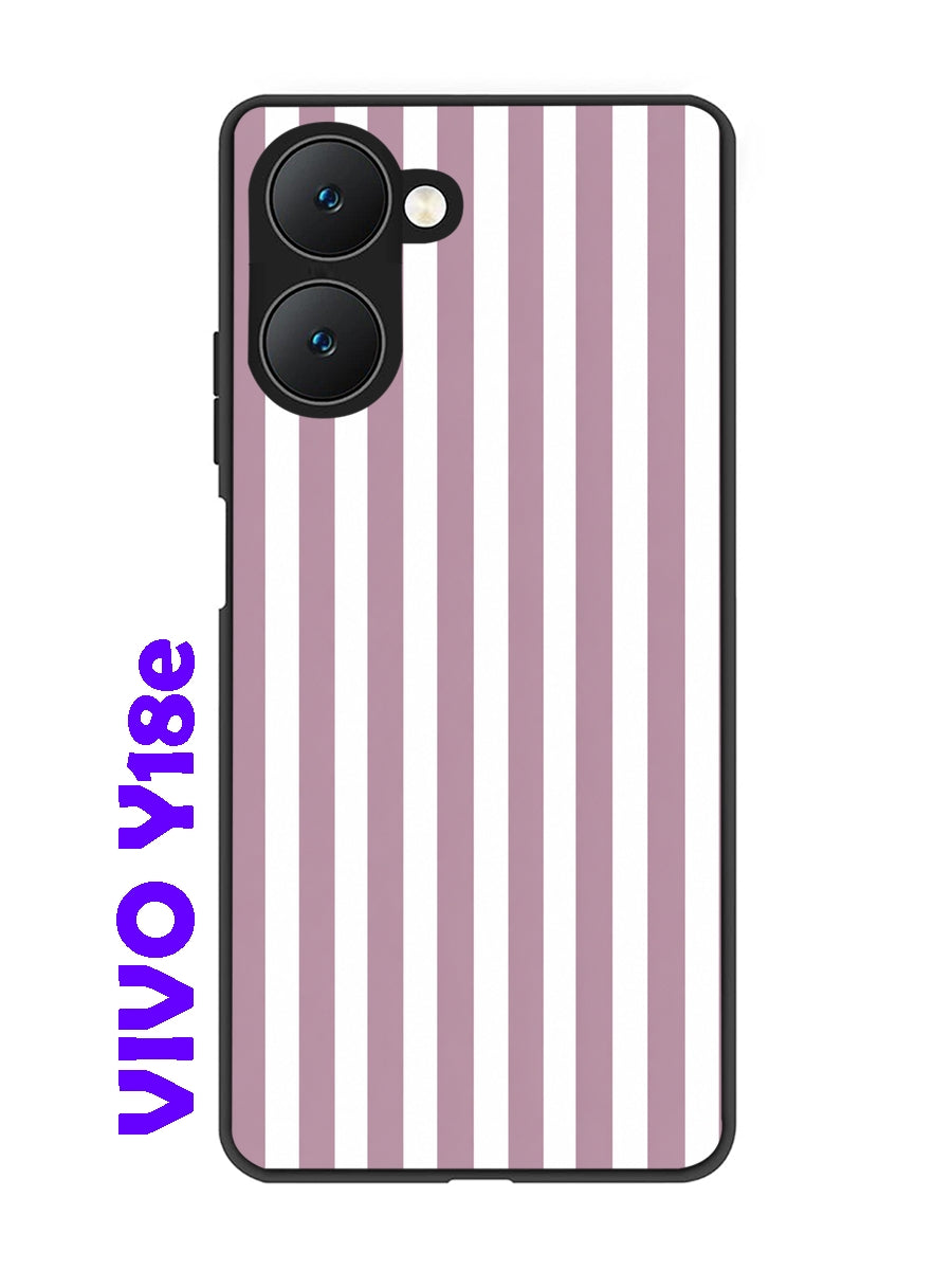 Vivo Y18e 5G Vertical Stripes Dusty Mauve