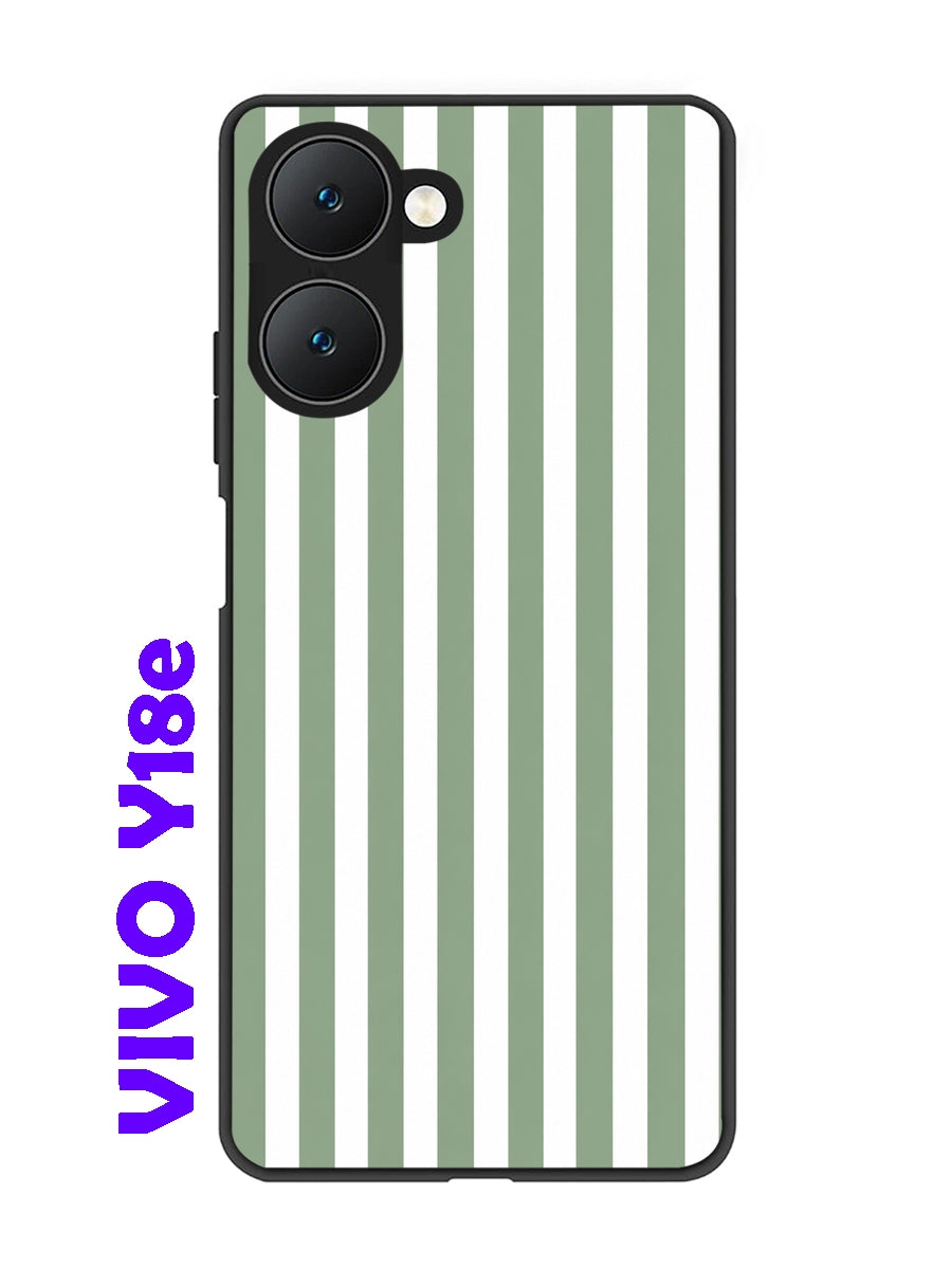 Vivo Y18e 5G Vertical Stripes Sage Green