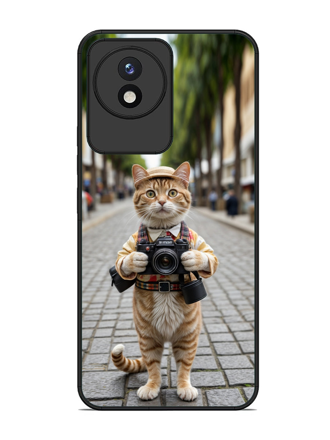 Vivo Y02 Cat as Cameraman