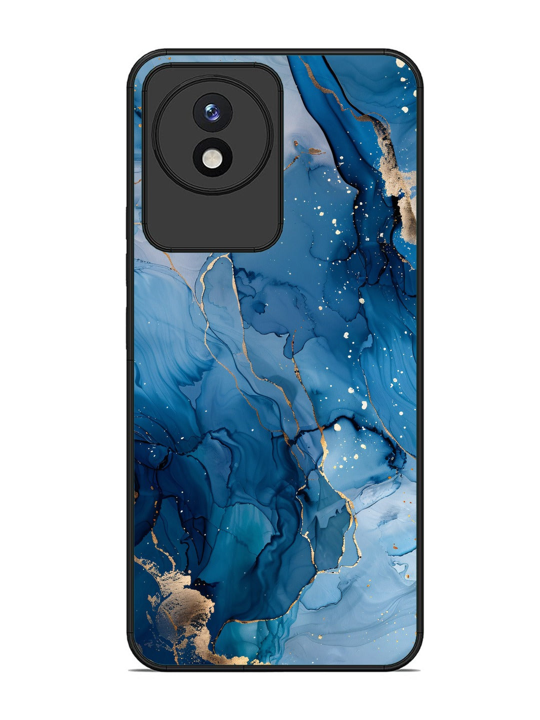 Vivo Y02 Oceanic Pattern with Golden Sprinkles