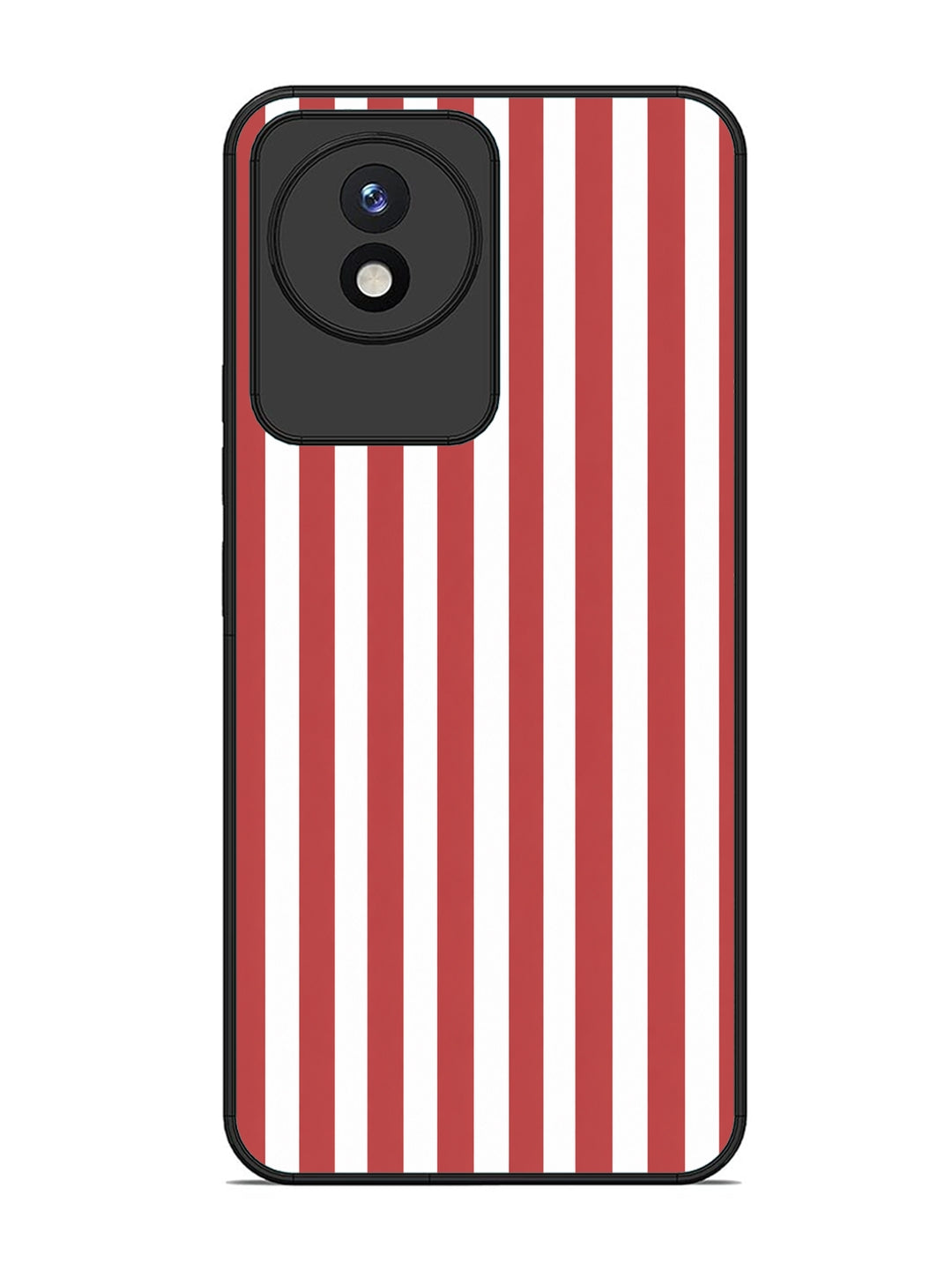 Vivo Y02 Vertical Stripes Coral Red