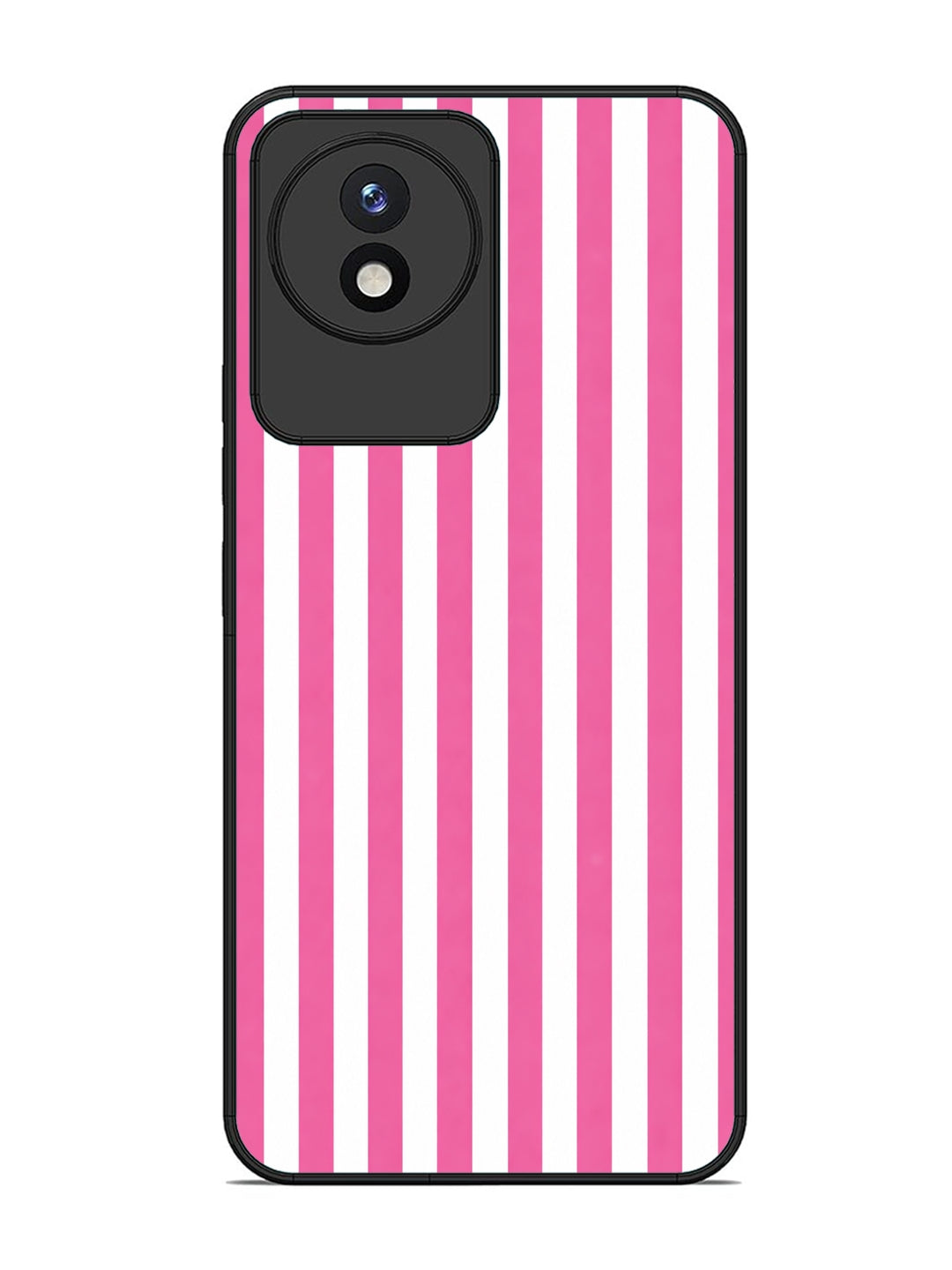 Vivo Y02 Vertical Stripes Pink