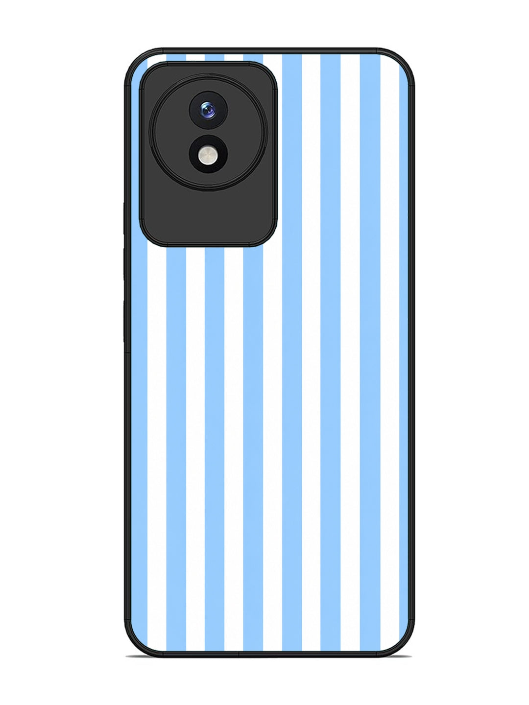 Vivo Y02 Vertical Stripes Sky Blue