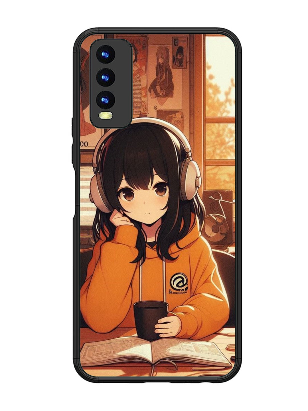 Vivo Y20 Cute Girl listening Music