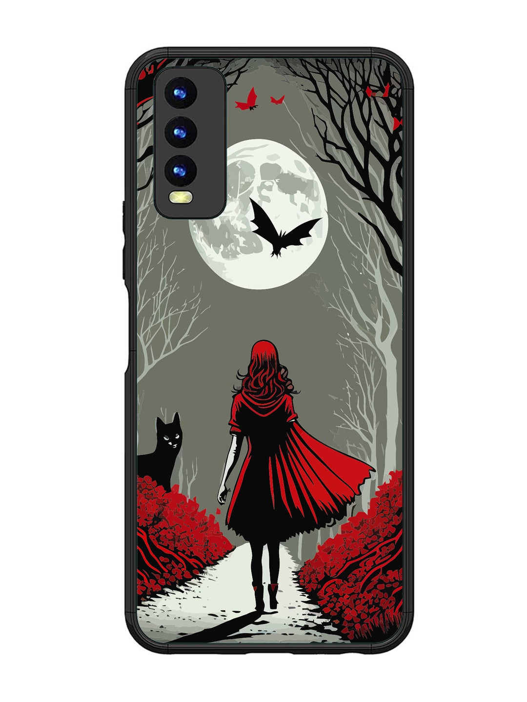 Vivo Y20 Scarlet Girl in Red Forest