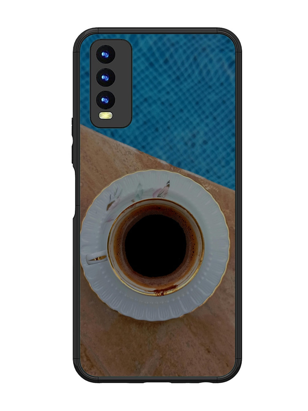 Vivo Y20 Black Tea Cup Saucer