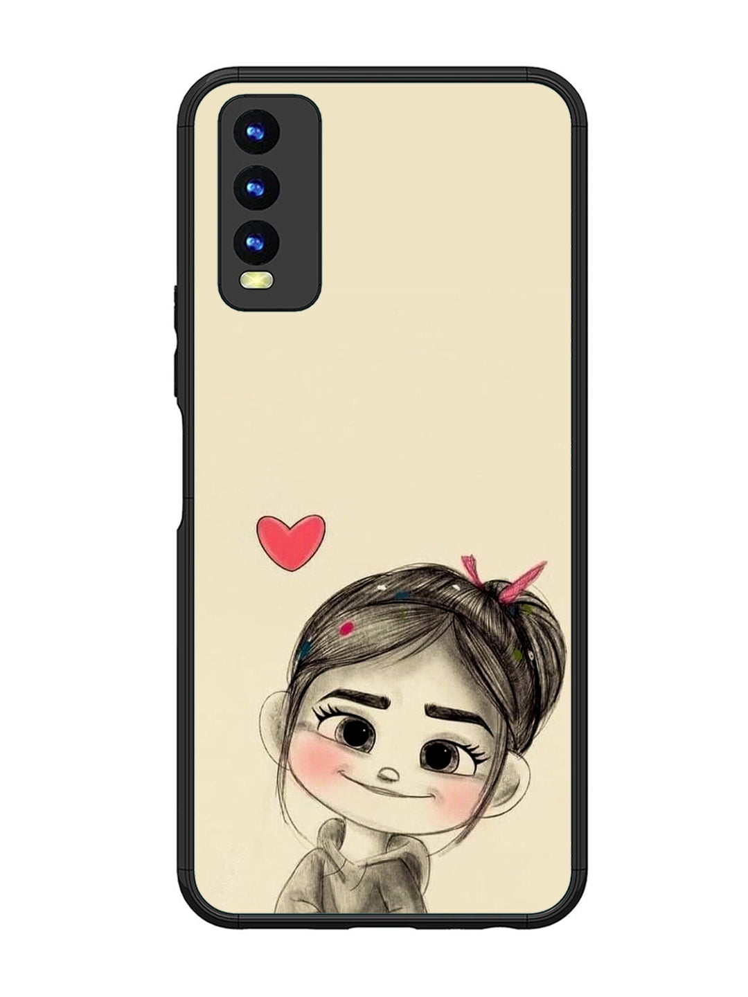 Vivo Y20 Cute Girl Looking at You