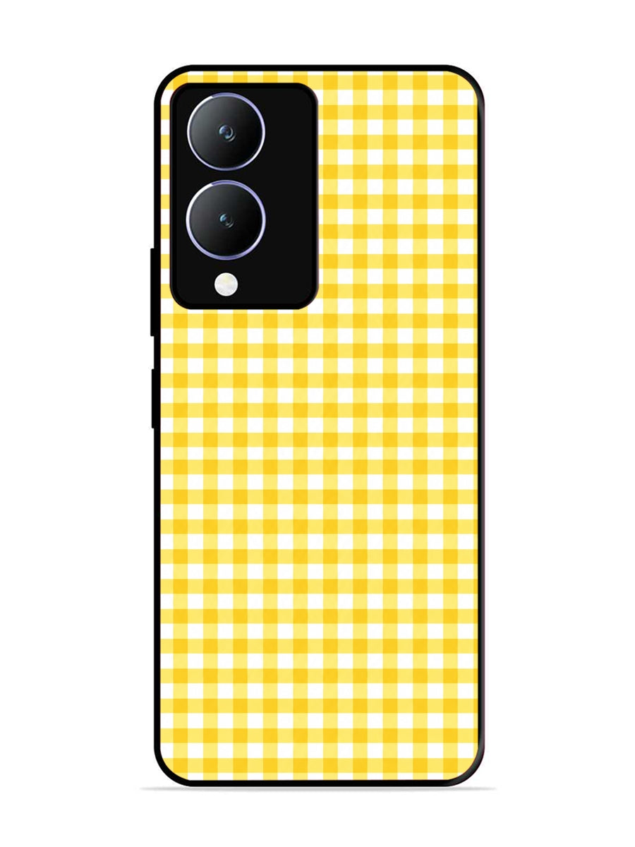 Vivo Y28 5G Gingham Checks Yellow