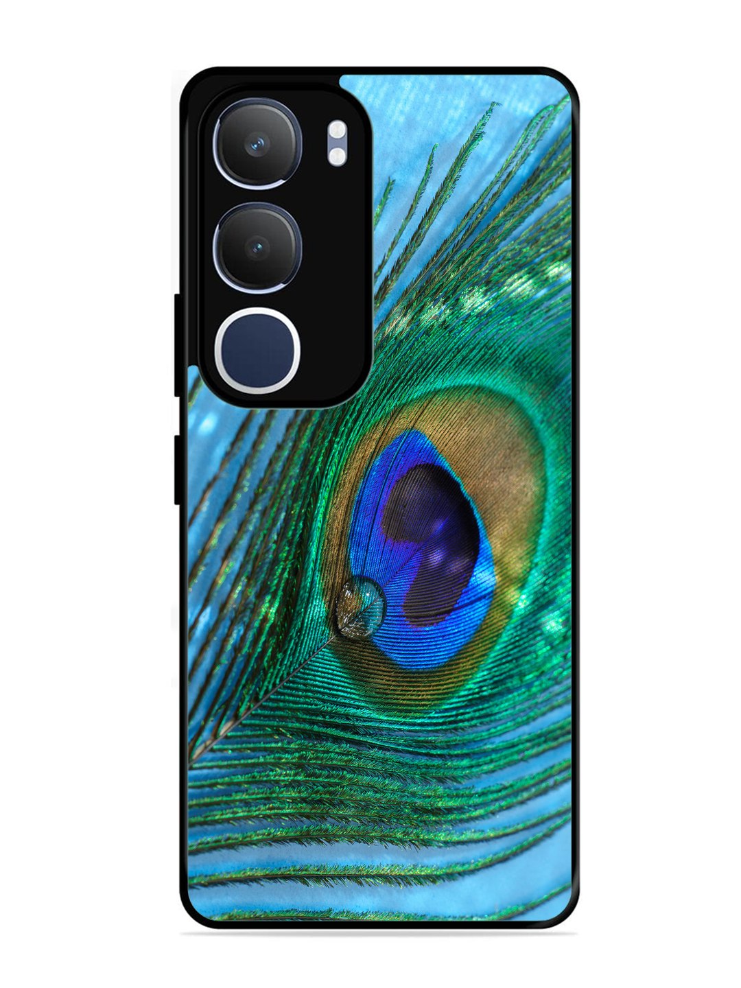Vivo Y29 5G A drop on Peacock Feather