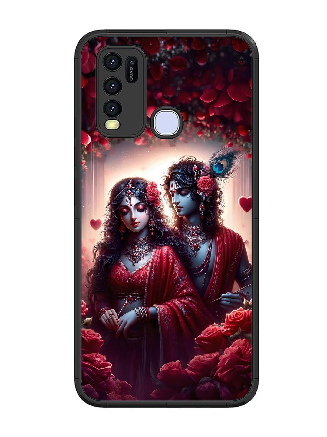 Vivo Y30 Couples in Red theme like Radha Krishna