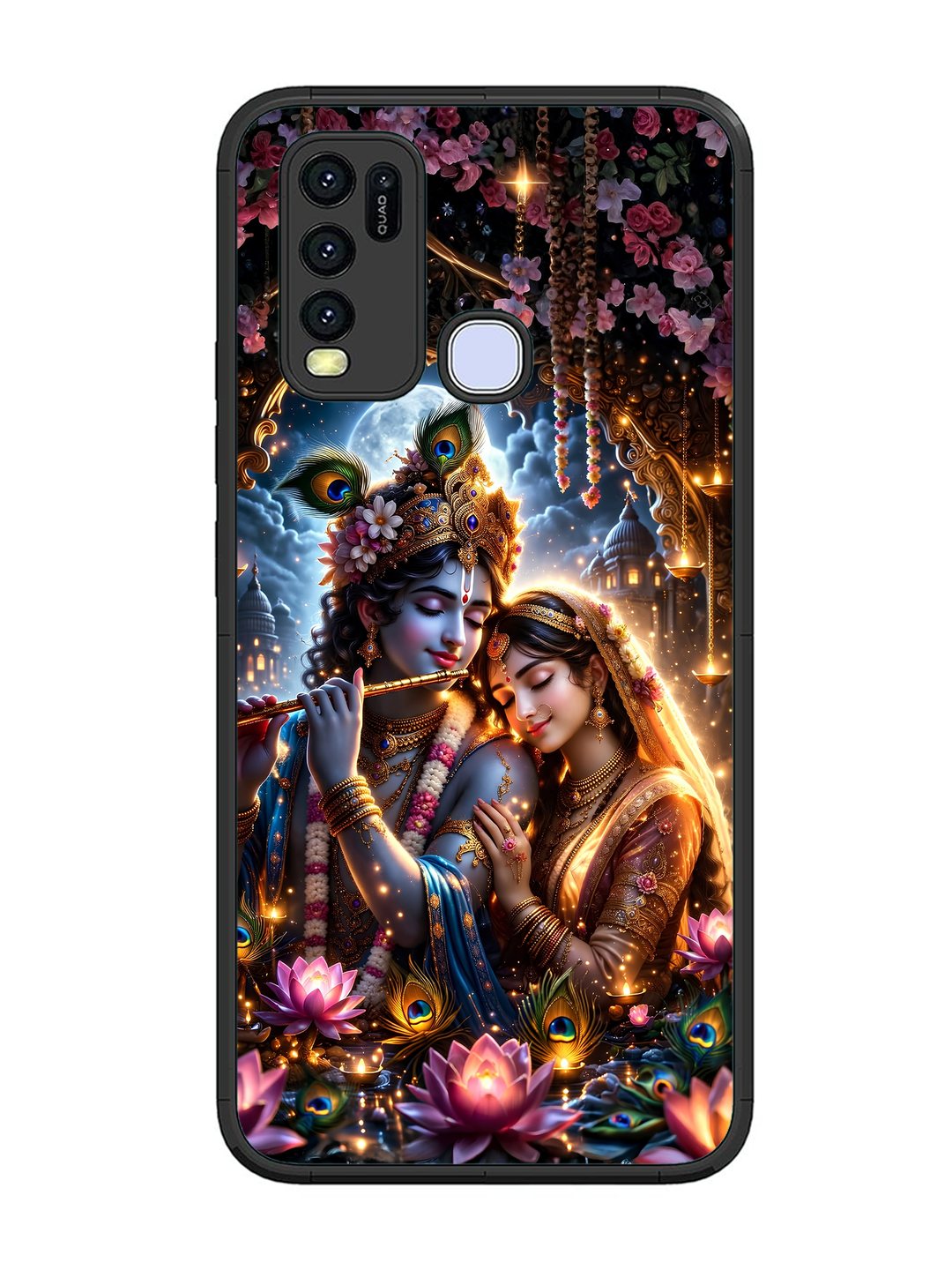 Vivo Y30 Radha Krishna Enjoying Flute 2