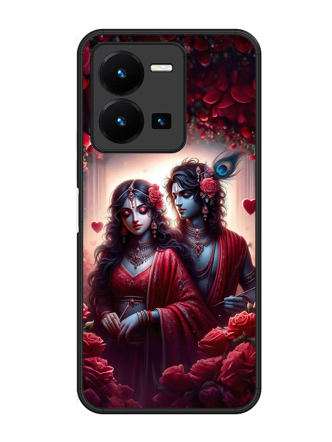 Vivo Y35 Couples in Red theme like Radha Krishna