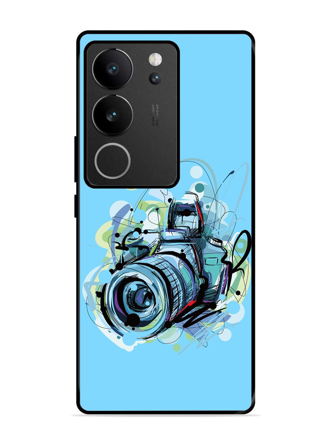 Vivo v29 pro 5g Camera Blue Background