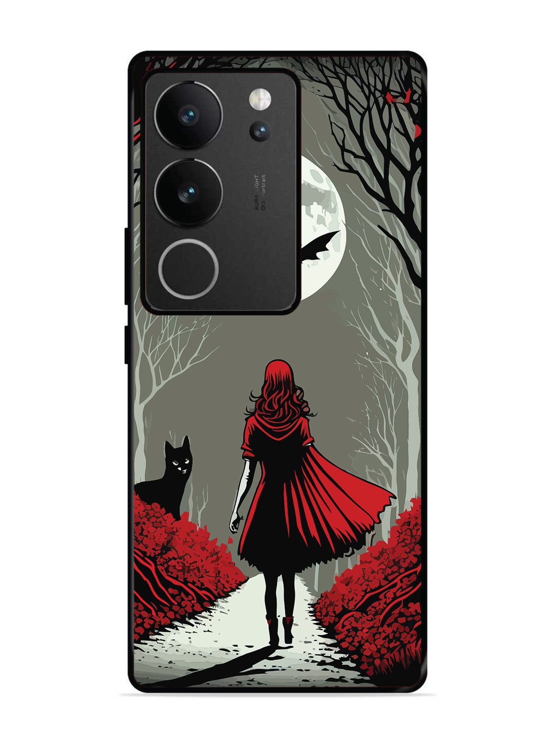 Vivo v29 5g Scarlet Girl in Red Forest