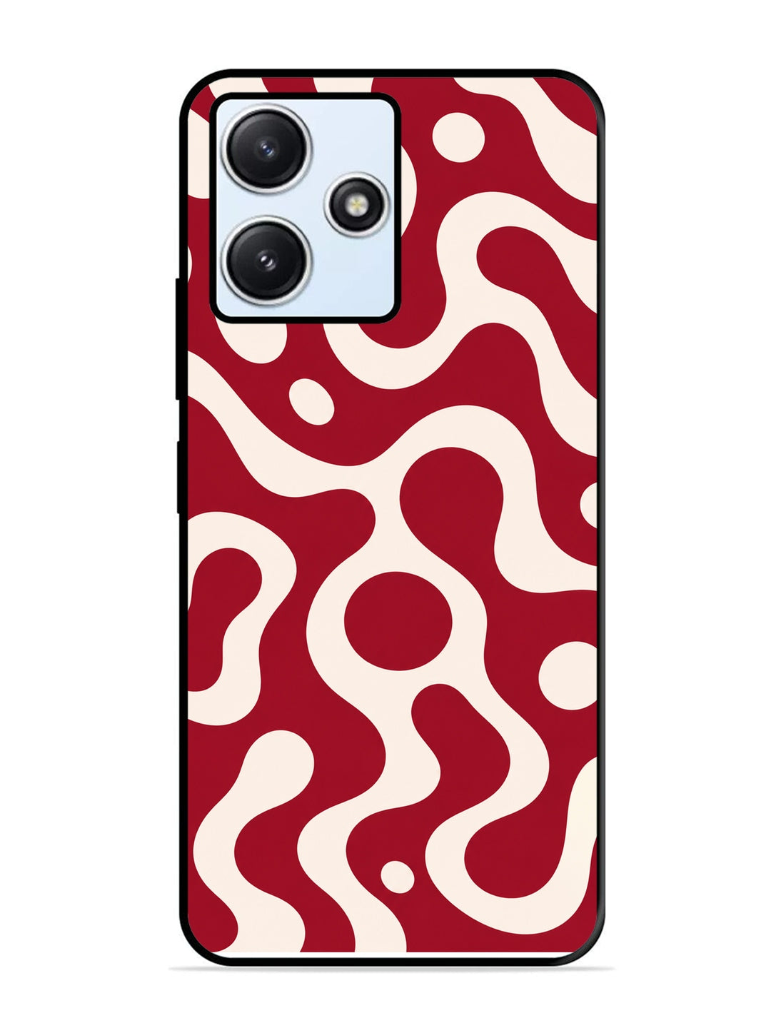 XIAOMI Redmi 12 5G Fluid wave pattern Wine Red