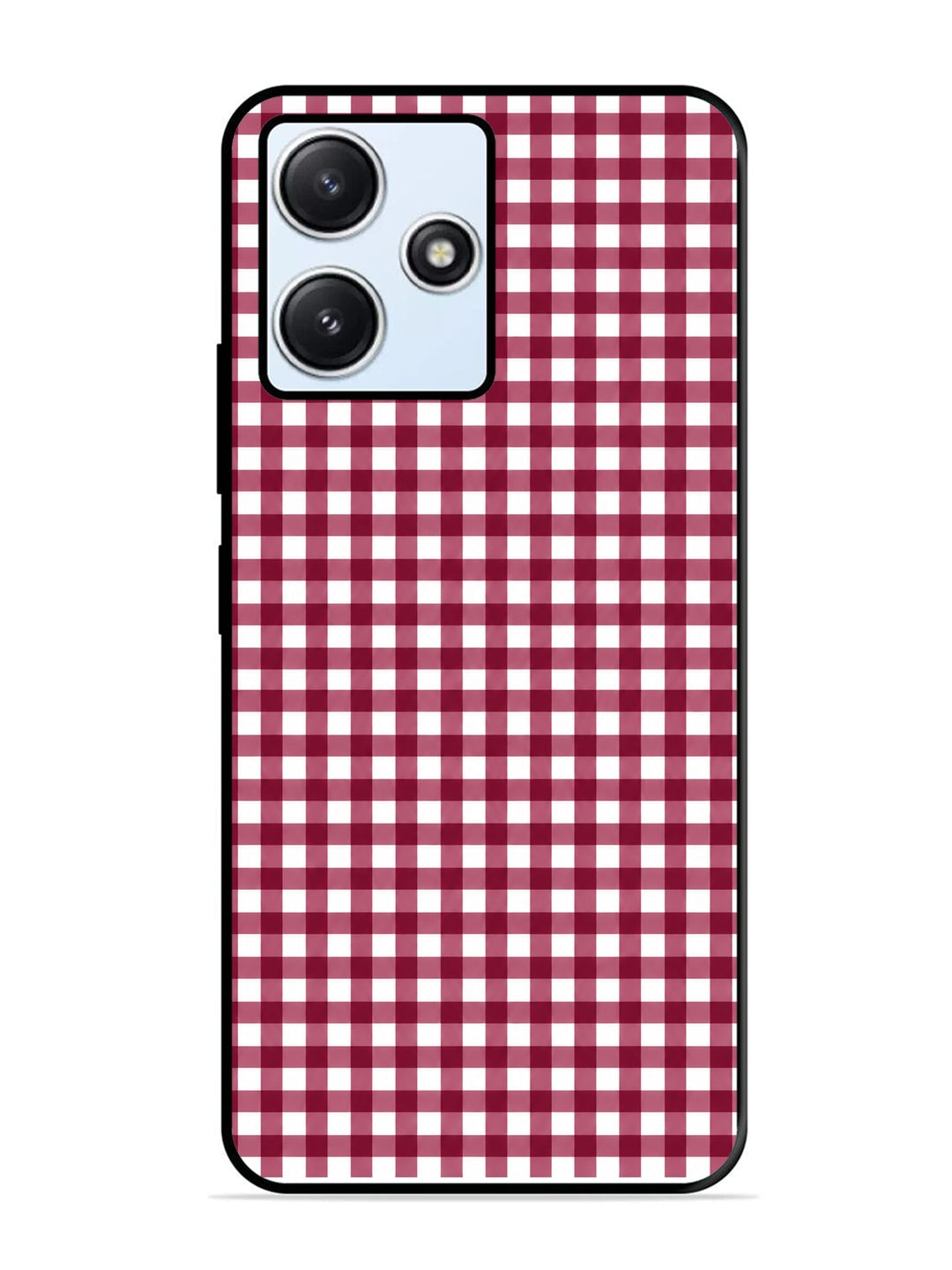XIAOMI Redmi 12 5G Gingham Checks Wine Red