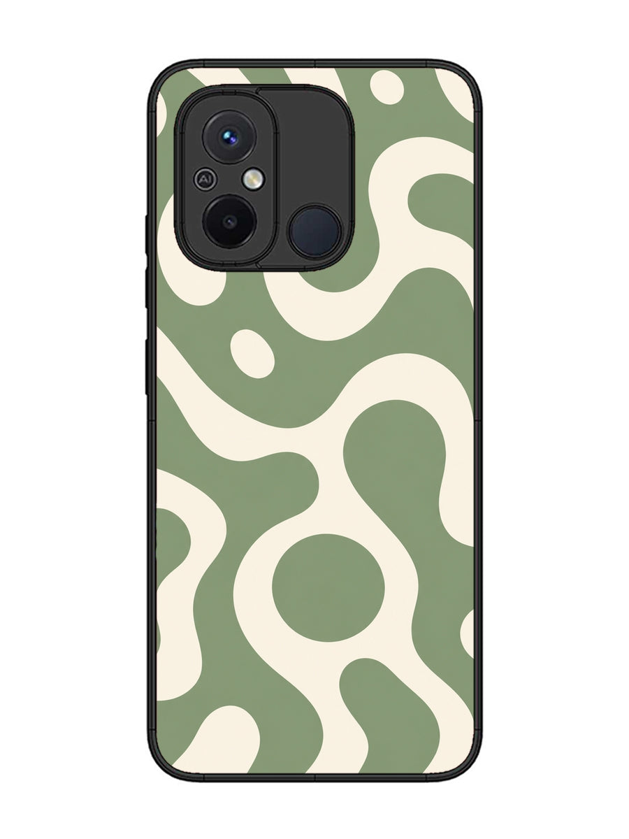 XIAOMI Redmi 12C Fluid wave pattern Dark Sage Green