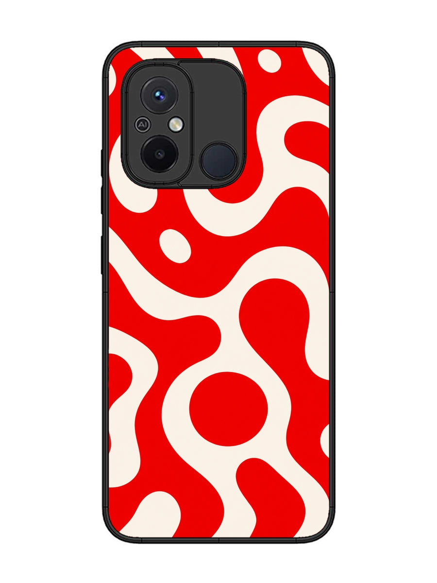 XIAOMI Redmi 12C Fluid wave pattern Vivid Red