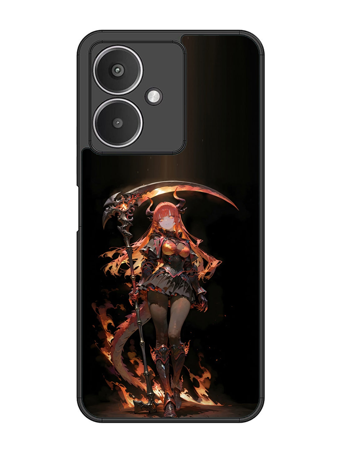 XIAOMI Redmi 13C 5G anime-girl-sycthe-red-hair-horn