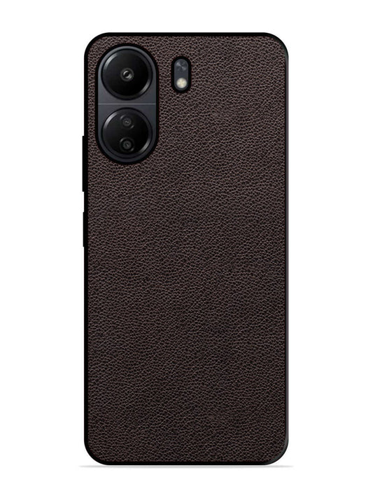 Poco C65 Print of Brown Leather Pattern