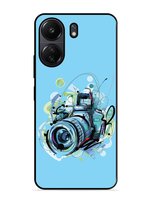 Xiaomi Redmi 13C 4G Camera Blue Background