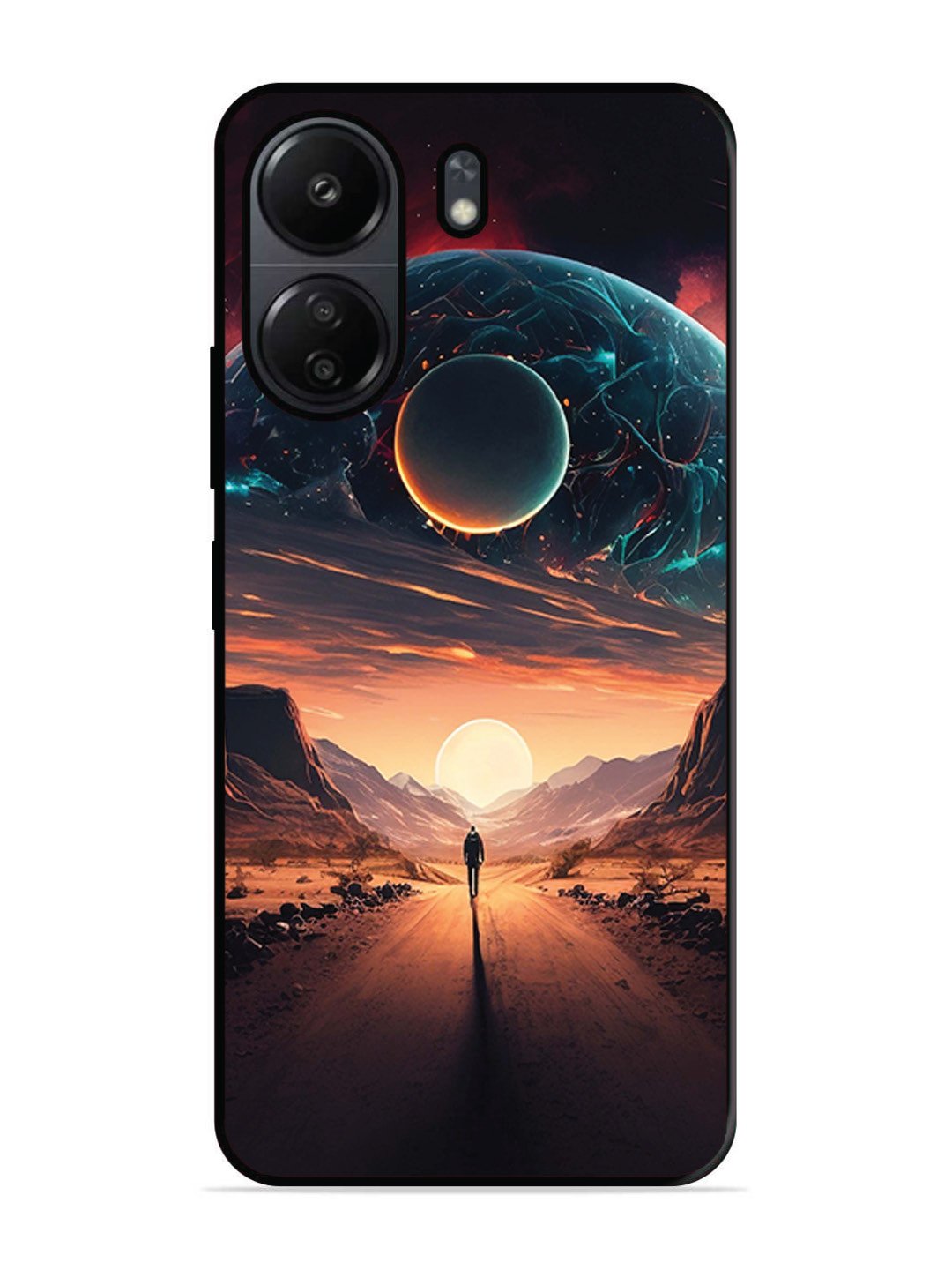 Poco C65 Sunset with space scene
