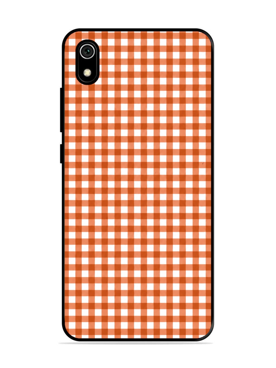 XIAOMI Redmi 7A Gingham Checks Burnt Orange