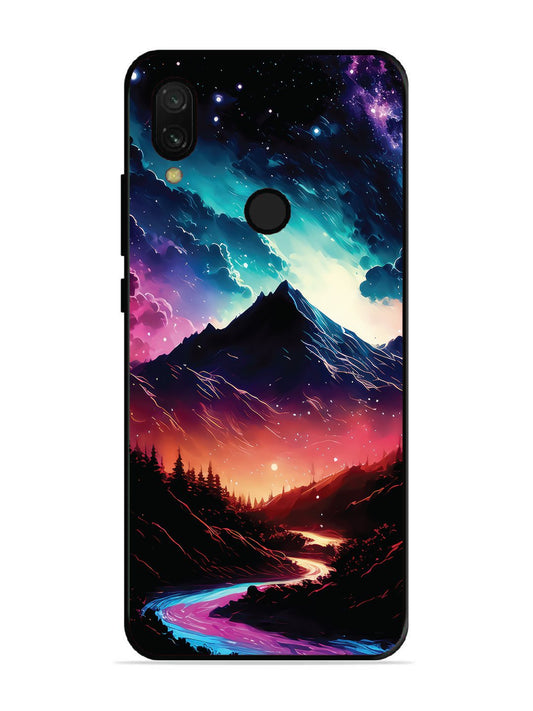Xiaomi Redmi 7 mountain-valley-Colorful-cloud-at-night