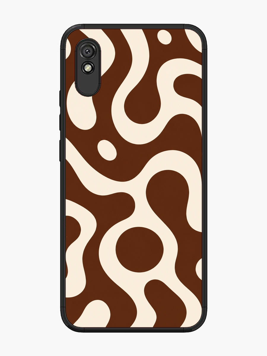 XIAOMI Redmi 9A Fluid wave pattern Dark Chocolate