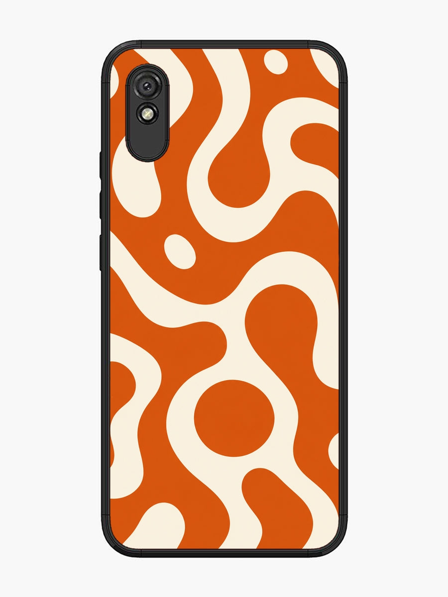 XIAOMI Redmi 9A Fluid wave pattern Orange