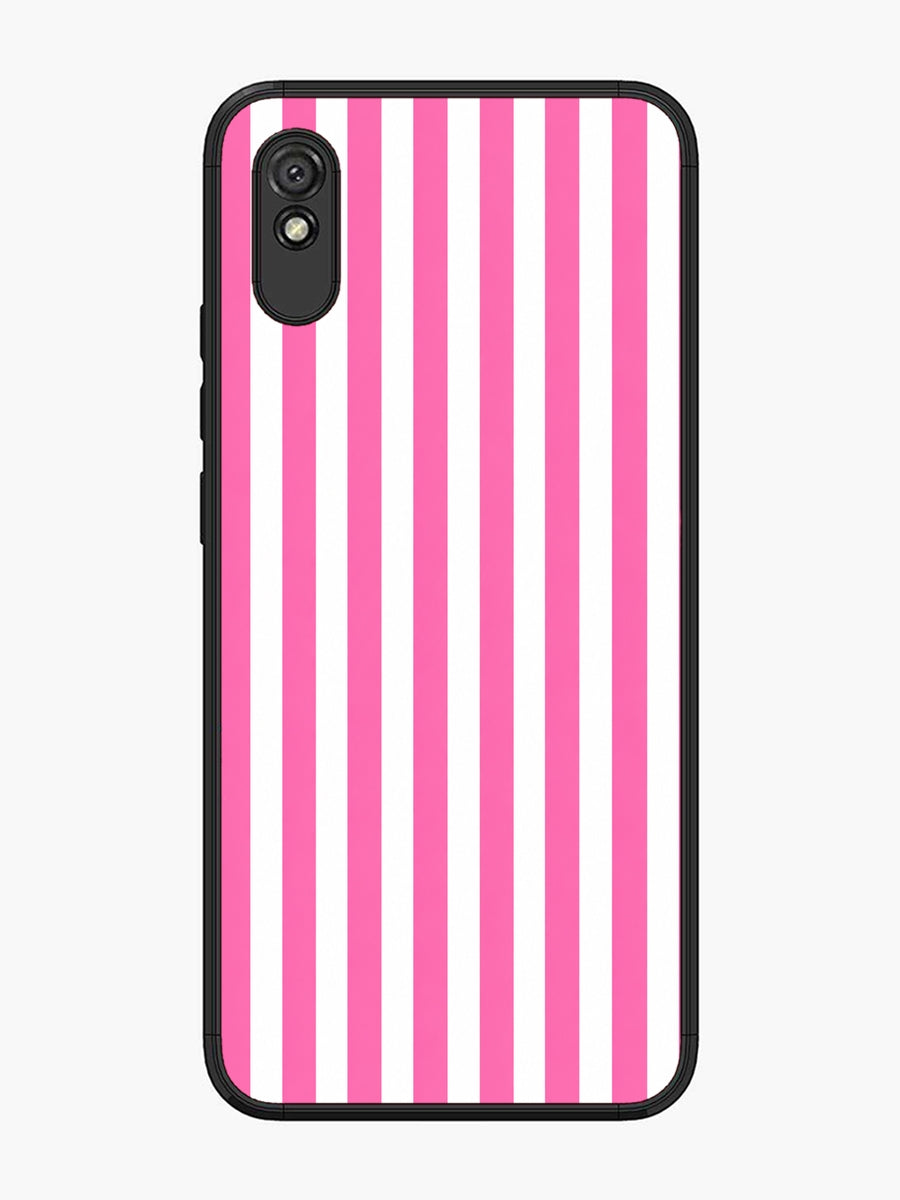 XIAOMI Redmi 9A Vertical Stripes Hot Pink