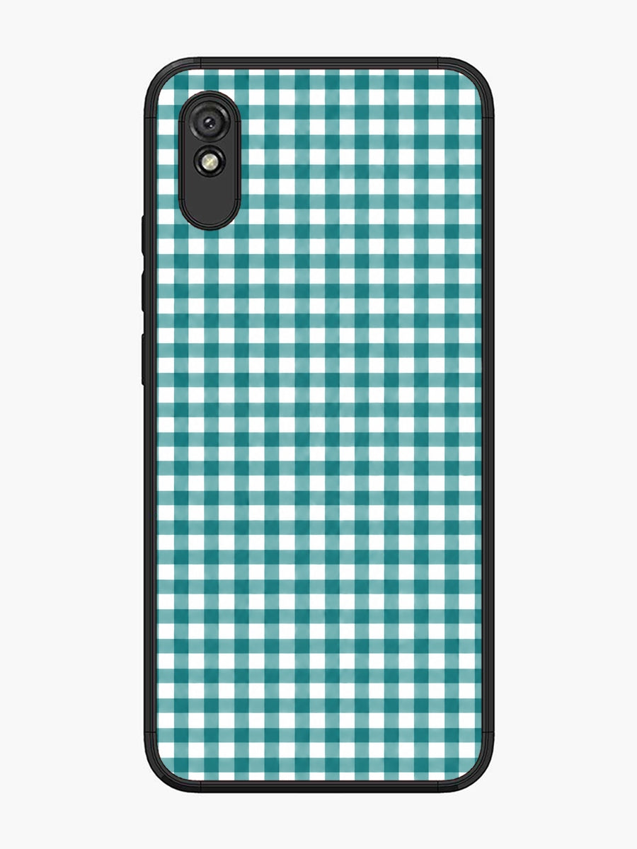XIAOMI Redmi 9A Gingham Checks Teal Gree