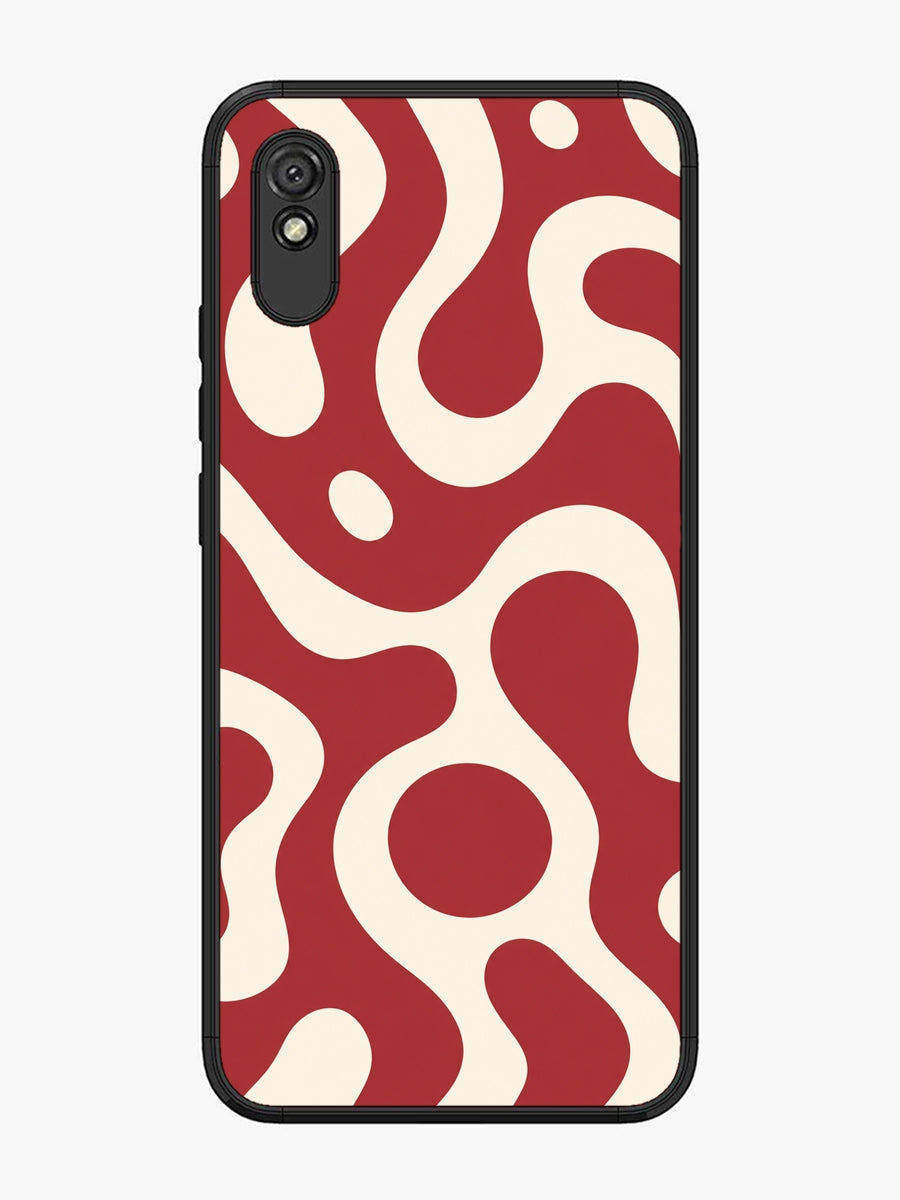 XIAOMI Redmi 9i Fluid wave pattern Red
