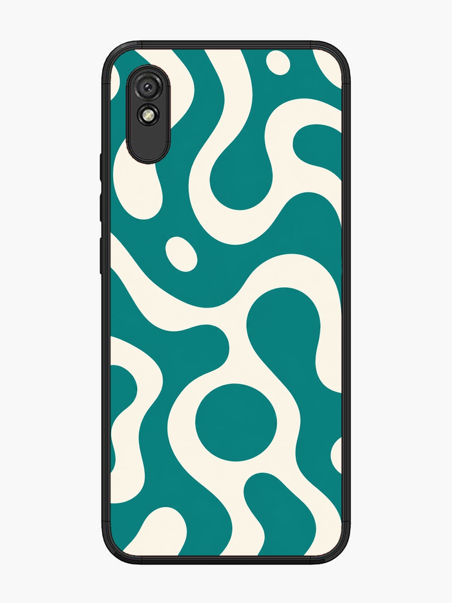 XIAOMI Redmi 9i Fluid wave pattern Teal Green