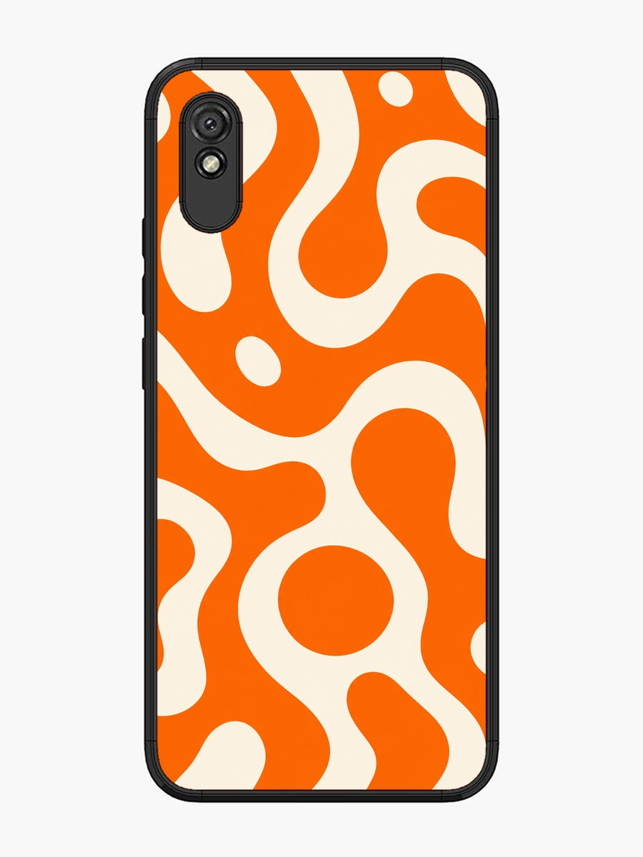 XIAOMI Redmi 9i Fluid wave pattern Vivid Orange