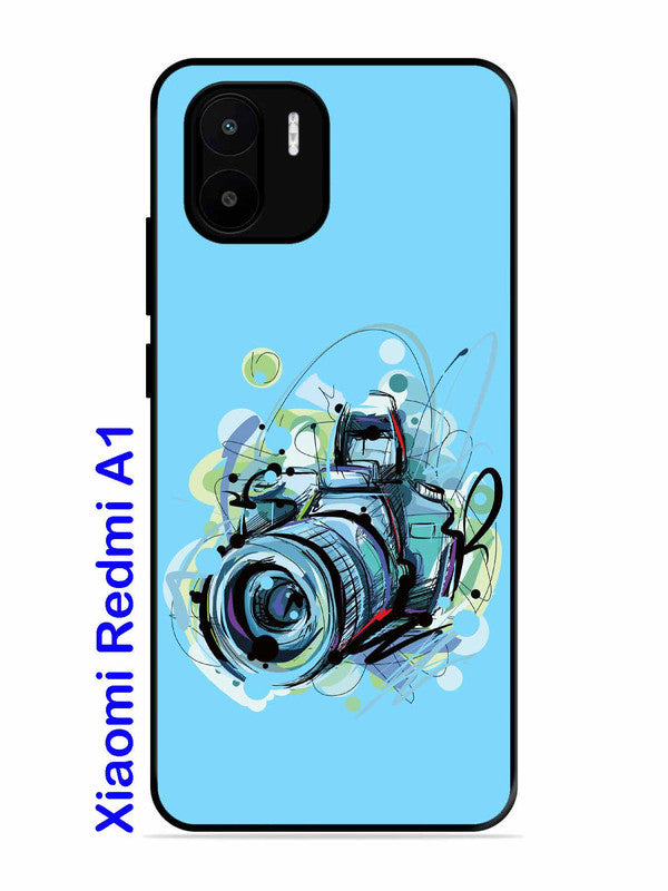 Xiaomi Redmi A1 Camera Blue Background