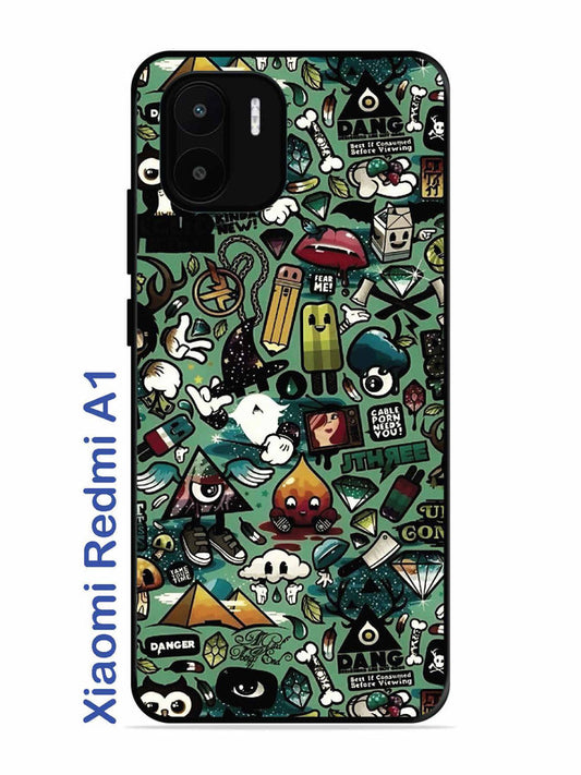 Xiaomi Redmi A1 Pop Art Doodle Graffiti Collage