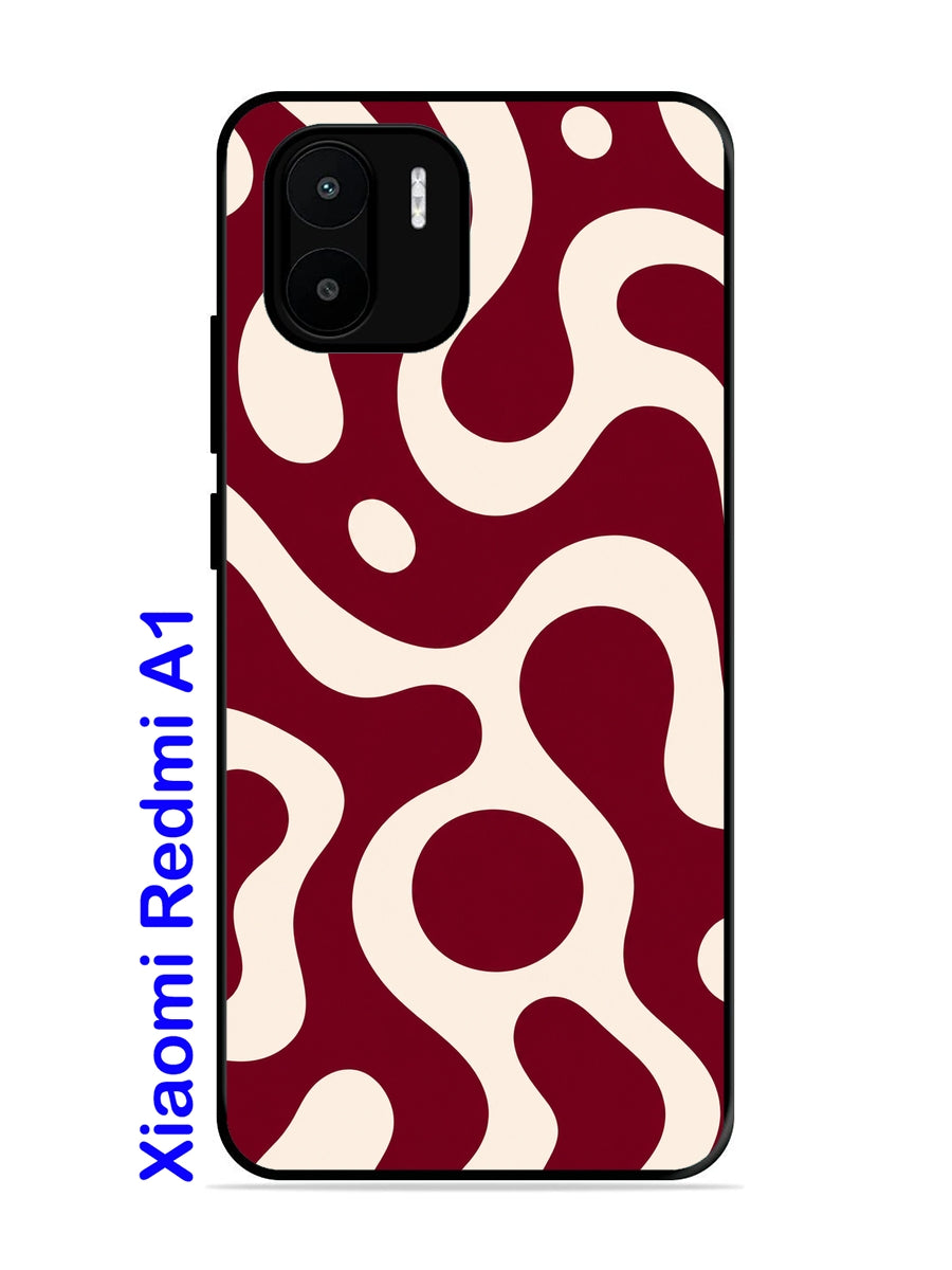 XIAOMI Redmi A1 Fluid wave pattern Deep Maroon