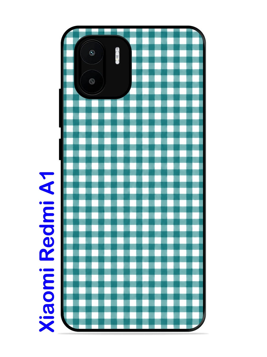 XIAOMI Redmi A1 Gingham Checks Teal Gree