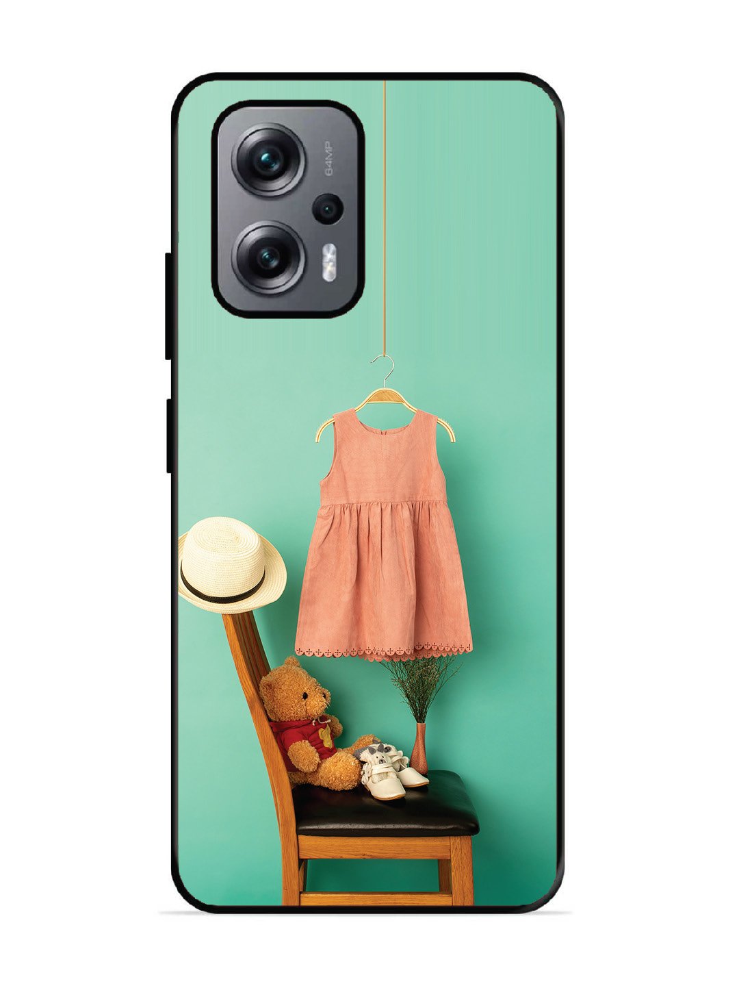 Xiaomi Redmi K50I 5G Trendy dress for girl near toy bear