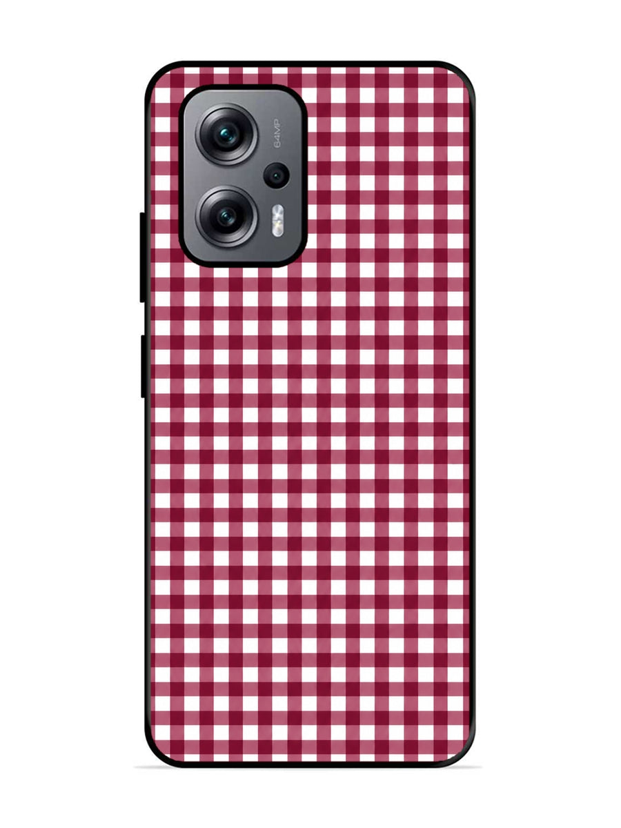 XIAOMI Redmi K50i 5G Gingham Checks Wine Red